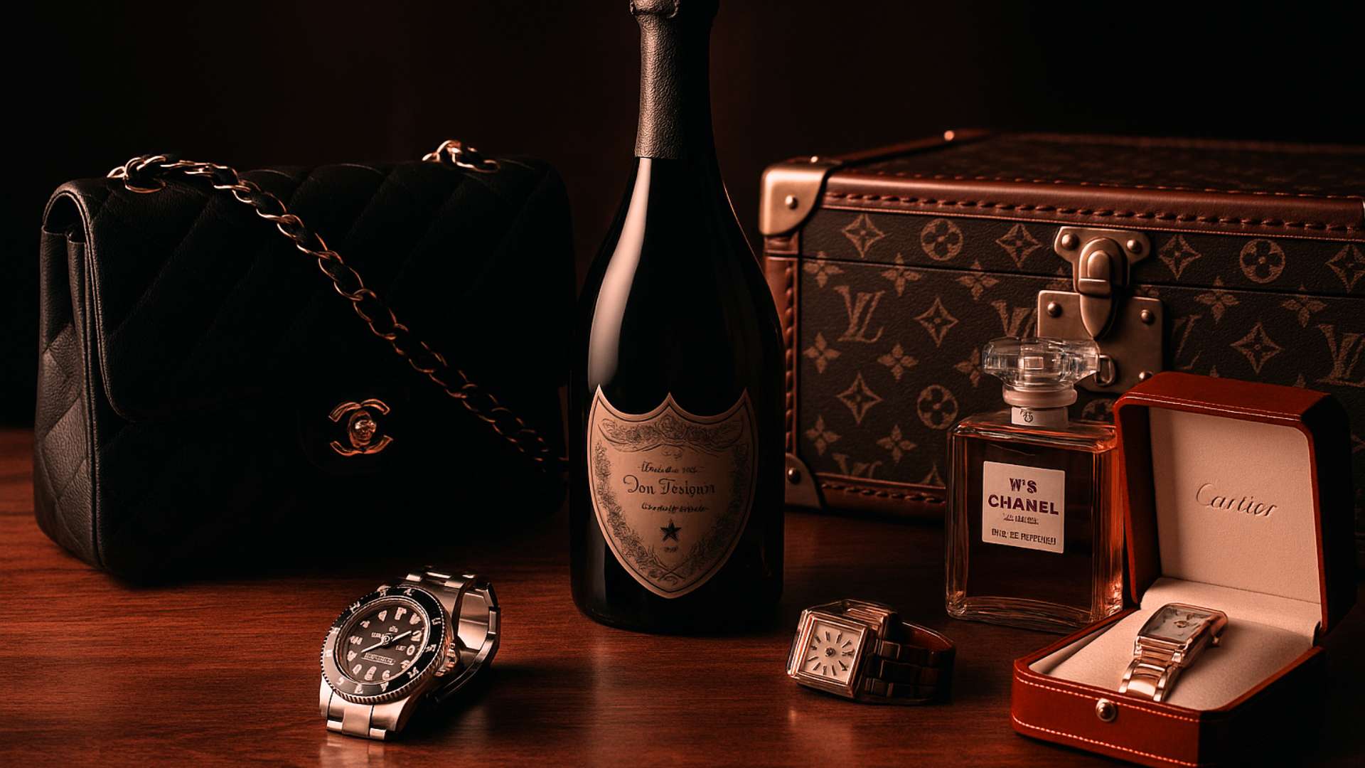 Références de marques haut de gamme, univers de branding premium et direction artistique soignée