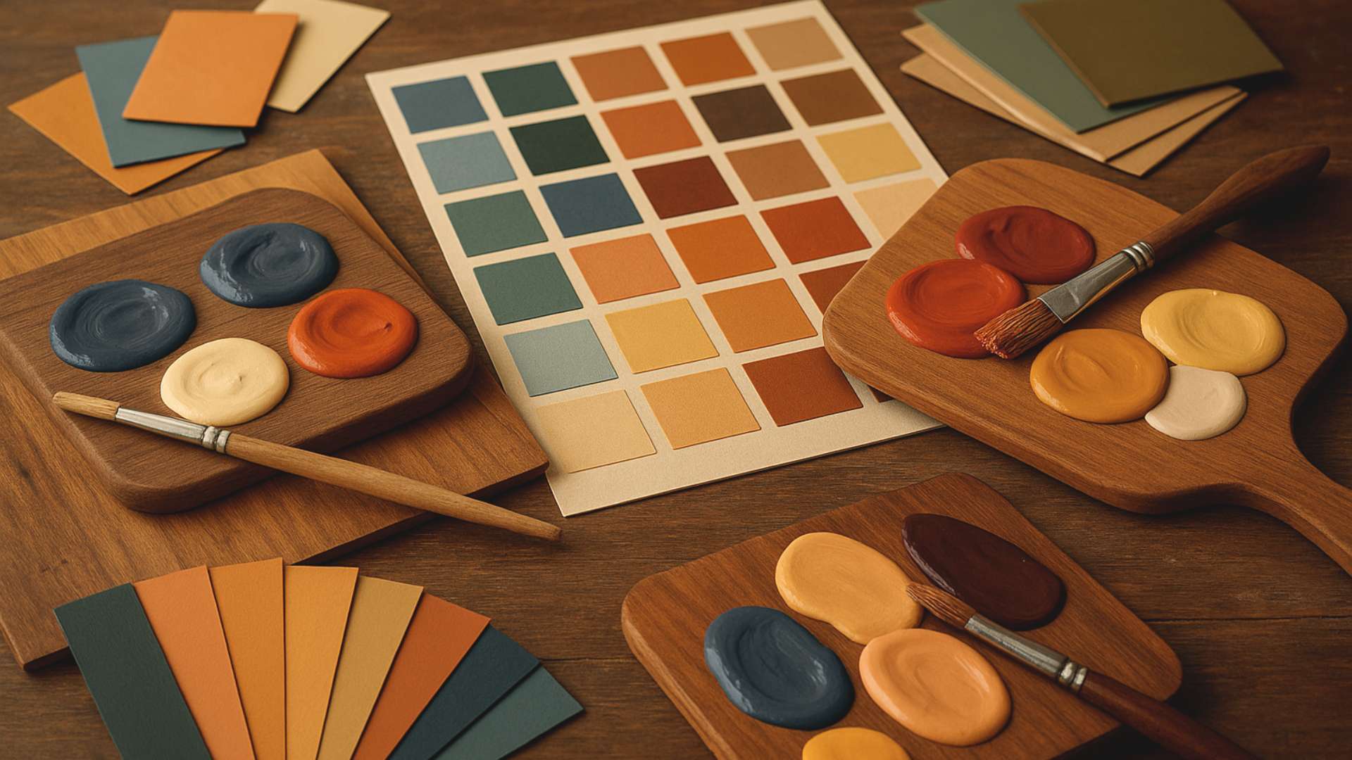 Palettes de couleurs et inspirations pour projets créatifs, échantillons et nuances harmonisées